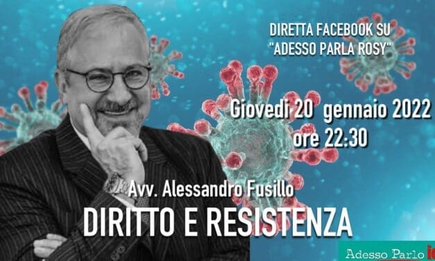 Adesso Parla Rosy intervista Alessandro Fusillo