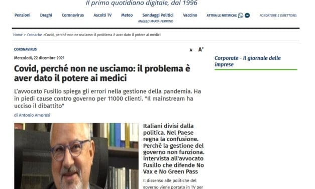 Covid: il problema è aver dato il potere ai medici