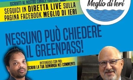 Diretta sulla pagina Facebook di “Meglio di ieri”