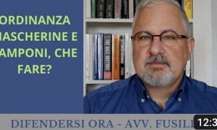 ORDINANZA MASCHERINE E TAMPONI, CHE FARE?