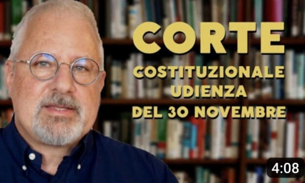 Corte costituzionale – Udienza del 30 novembre