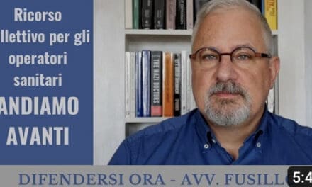 Andiamo avanti con il ricorso collettivo degli operatori sanitari