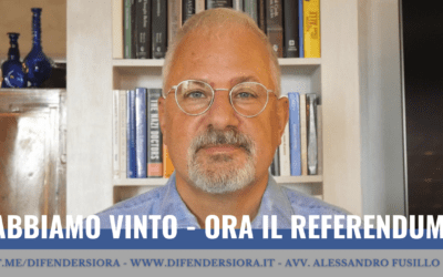 ABBIAMO VINTO – ORA IL REFERENDUM